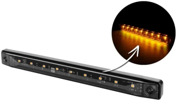 Luz/ Iluminación para Camión nuevo LAMPA OBRYSOWA BOCZNA (LED) POMARAŃCZOWA 12/24V UNIWERSALNA: foto 1