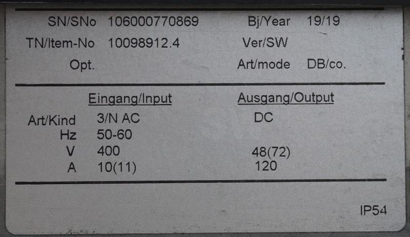 LINDE LPS-48/120-33/00 - Acumulador: foto 5 LINDE LPS-48/120-33/00 - Acumulador: foto 5