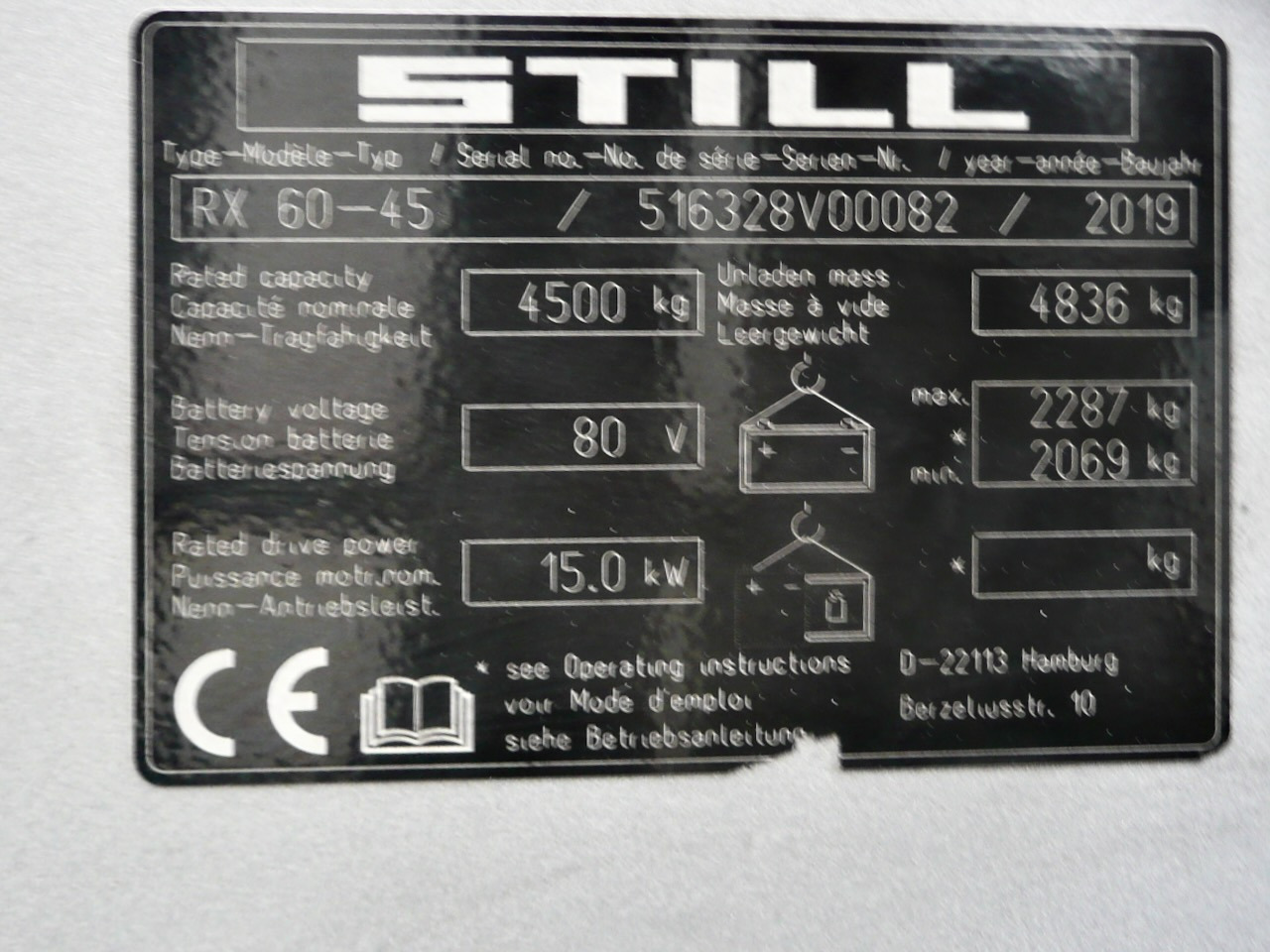 Carretilla elevadora eléctrica Still RX60-45: foto 11
