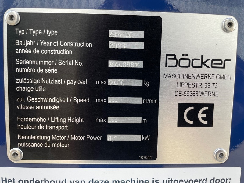 Böcker AHK 36E - Grúa todo terreno: foto 3 Böcker AHK 36E - Grúa todo terreno: foto 3