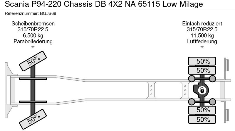 Scania P94-220 Chassis DB 4X2 NA 65115 Low Milage - Camión chasis: foto 5 Scania P94-220 Chassis DB 4X2 NA 65115 Low Milage - Camión chasis: foto 5