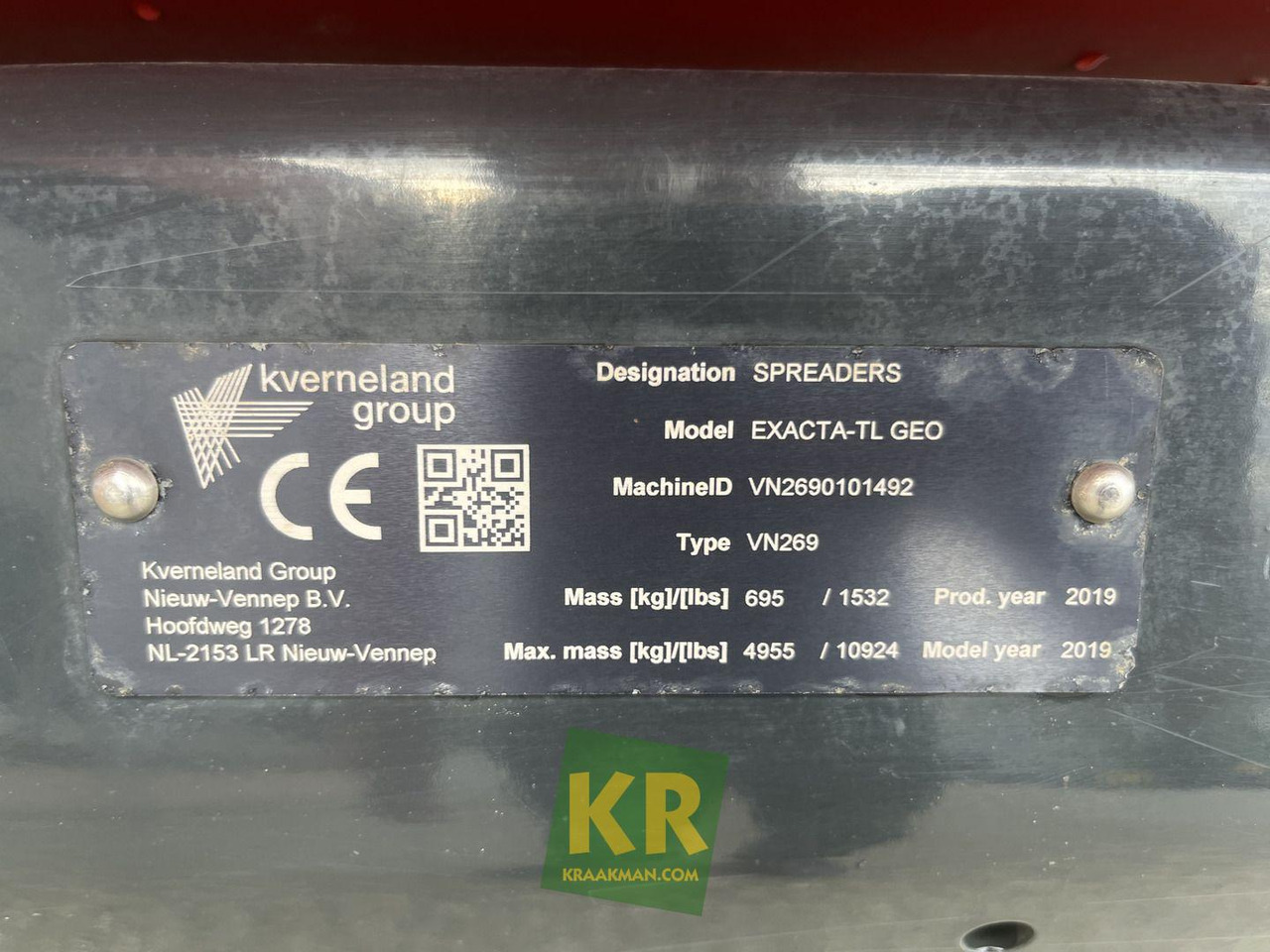 Exacta TL Kverneland - Esparcidor de fertilizantes: foto 5 Exacta TL Kverneland - Esparcidor de fertilizantes: foto 5