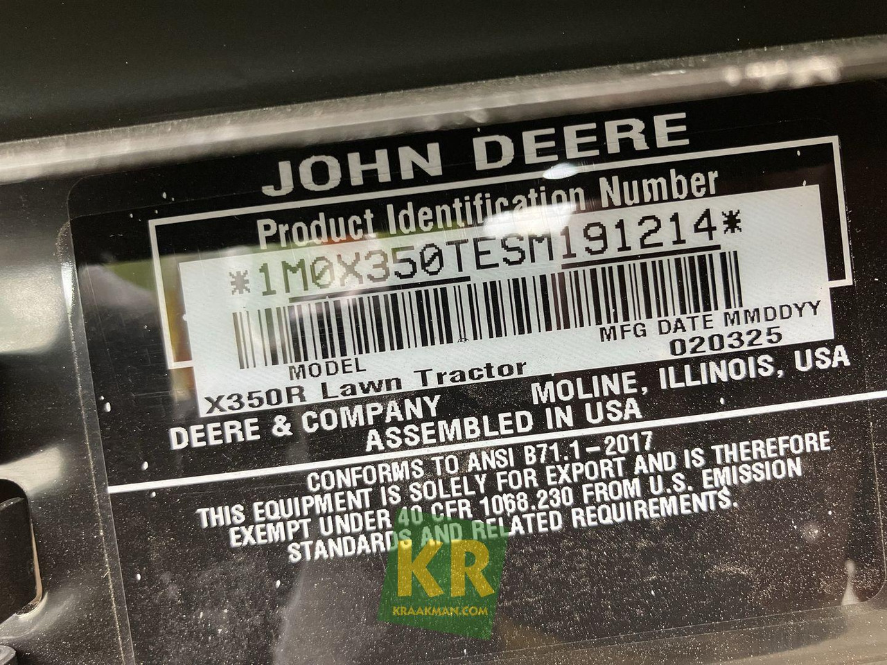 X350R John Deere - Cortacésped: foto 4 X350R John Deere - Cortacésped: foto 4