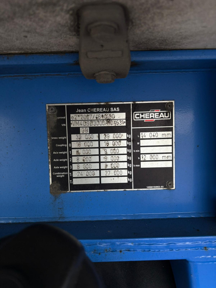 Semirremolque frigorífico Chereau 2015 Vector 1950MT – JST102: foto 22 Semirremolque frigorífico Chereau 2015 Vector 1950MT – JST102: foto 22
