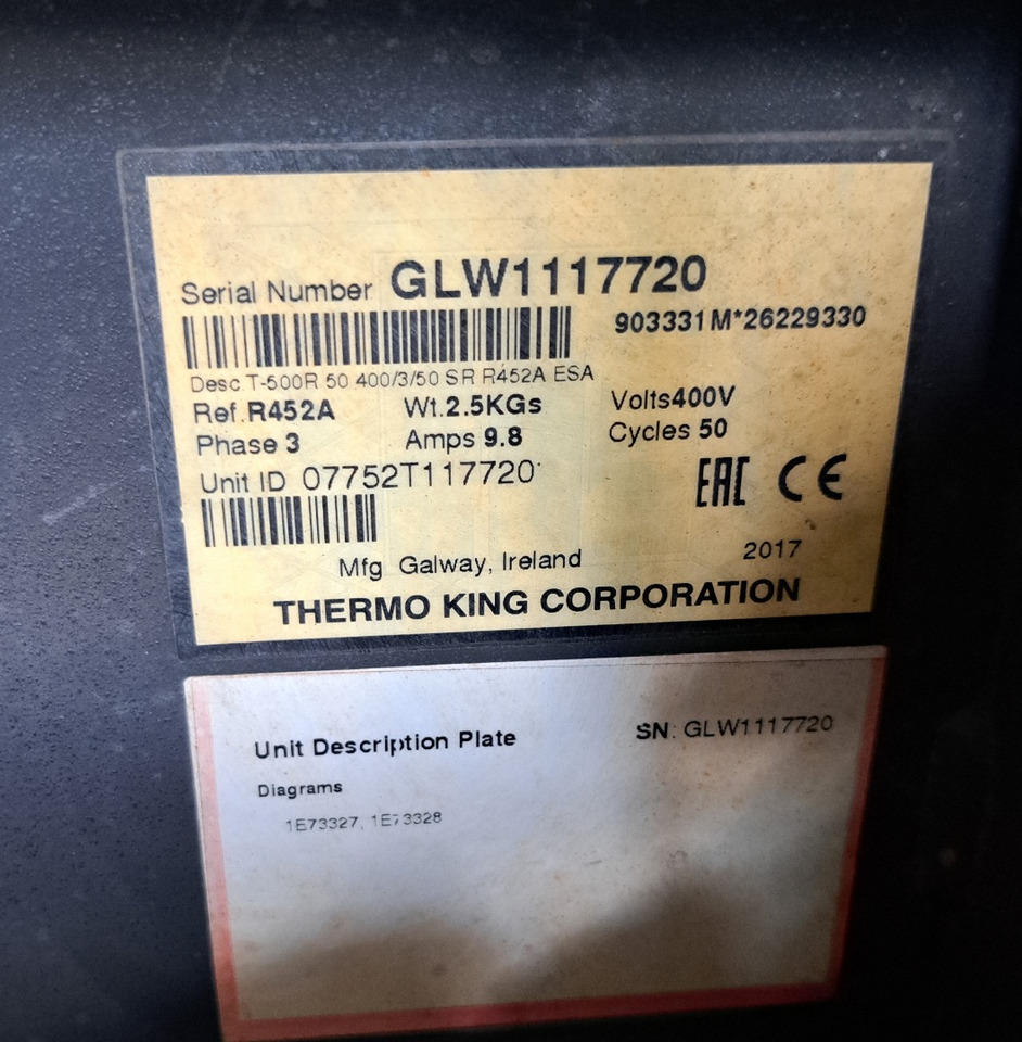 Thermo King T-500 S/N : GLW1117720 - Refrigerador: foto 2 Thermo King T-500 S/N : GLW1117720 - Refrigerador: foto 2