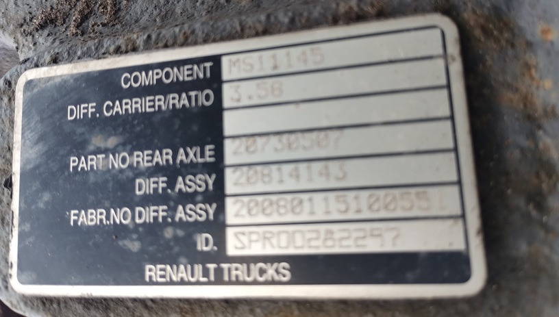 Główka Wkład Mostu RENAULT MIDLUM DXI VOLVO FL FE MS 11145 3.58 Differential - Diferencial: foto 1 Główka Wkład Mostu RENAULT MIDLUM DXI VOLVO FL FE MS 11145 3.58 Differential - Diferencial: foto 1