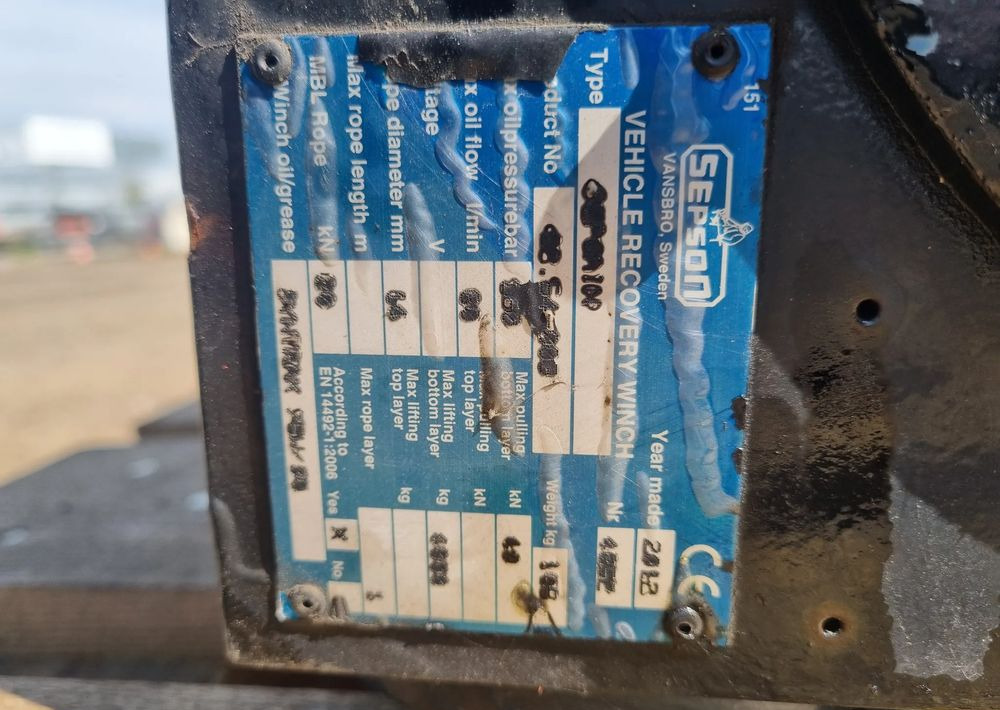 Wciągarka Sepson hydrauliczna - Piezas de recambio: foto 5 Wciągarka Sepson hydrauliczna - Piezas de recambio: foto 5