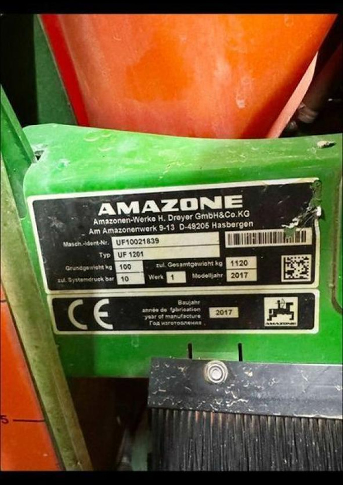 Amazone uf 1201 feldspritze - Pulverizador arrastrado: foto 5 Amazone uf 1201 feldspritze - Pulverizador arrastrado: foto 5