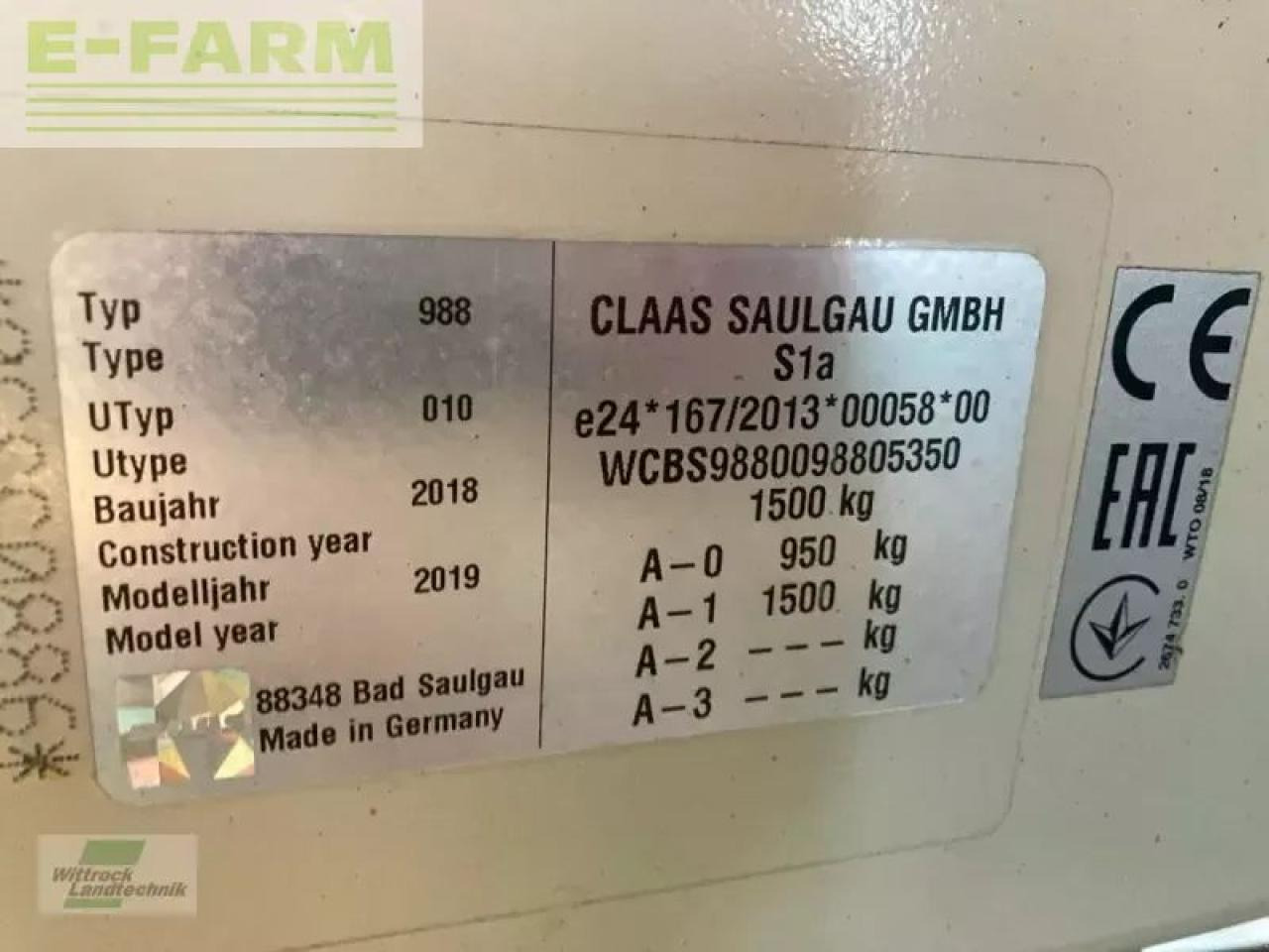 CLAAS liner 2900 - Henificadora: foto 2 CLAAS liner 2900 - Henificadora: foto 2