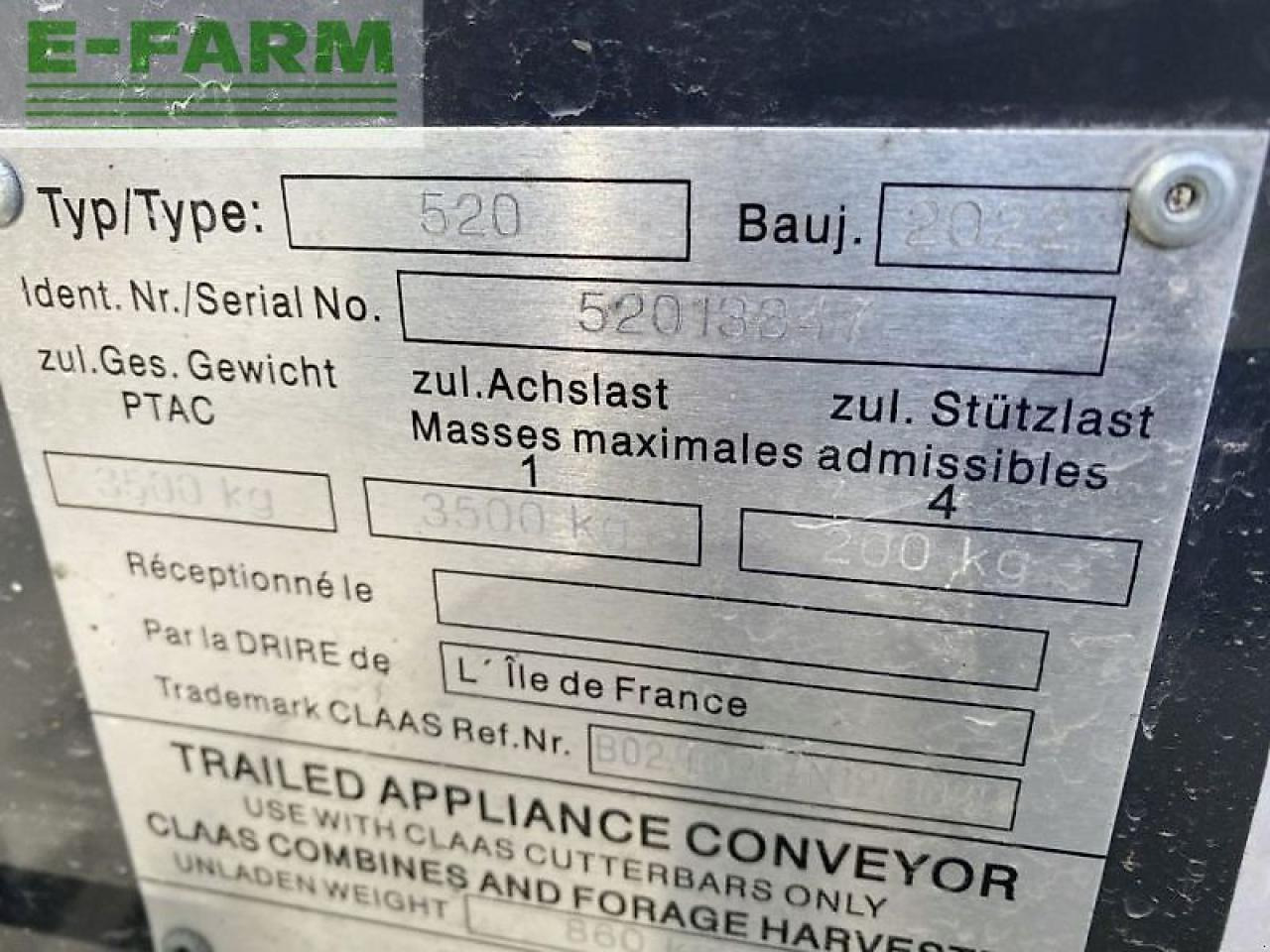 Cosechadora de granos CLAAS trion 530 mit vario 620: foto 20