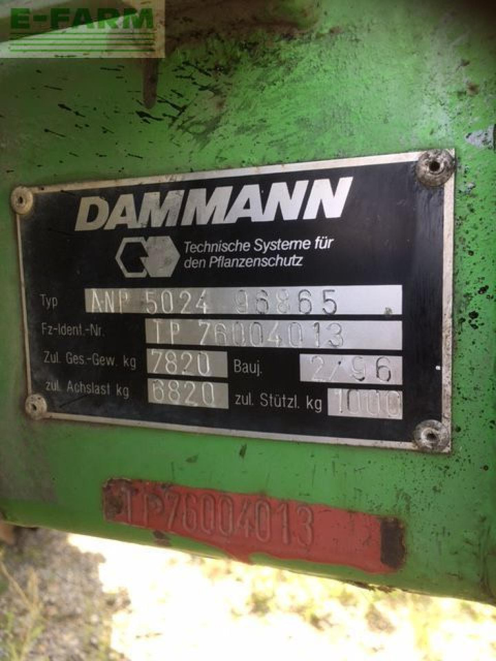 Dammann anp 5024 - Pulverizador arrastrado: foto 4 Dammann anp 5024 - Pulverizador arrastrado: foto 4