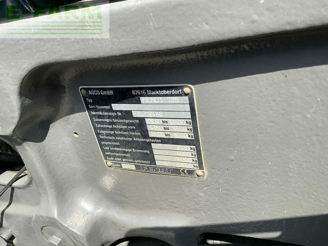 Tractor Fendt 720 profi plus tractor (st22971): foto 15