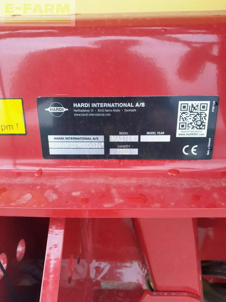 Hardi master - Pulverizador arrastrado: foto 4 Hardi master - Pulverizador arrastrado: foto 4