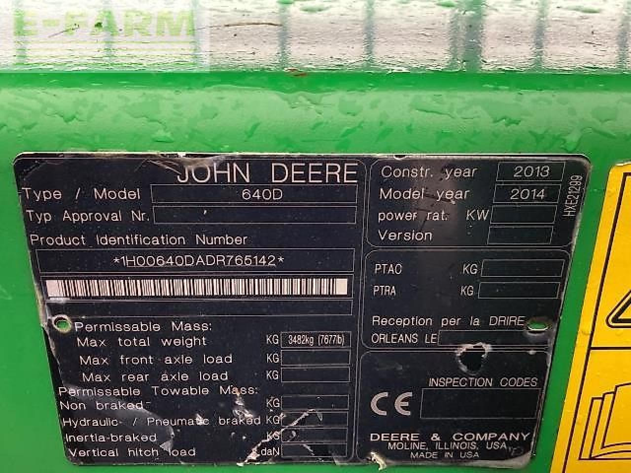 Accesorios para cosechadoras de forraje John Deere 640d: foto 8