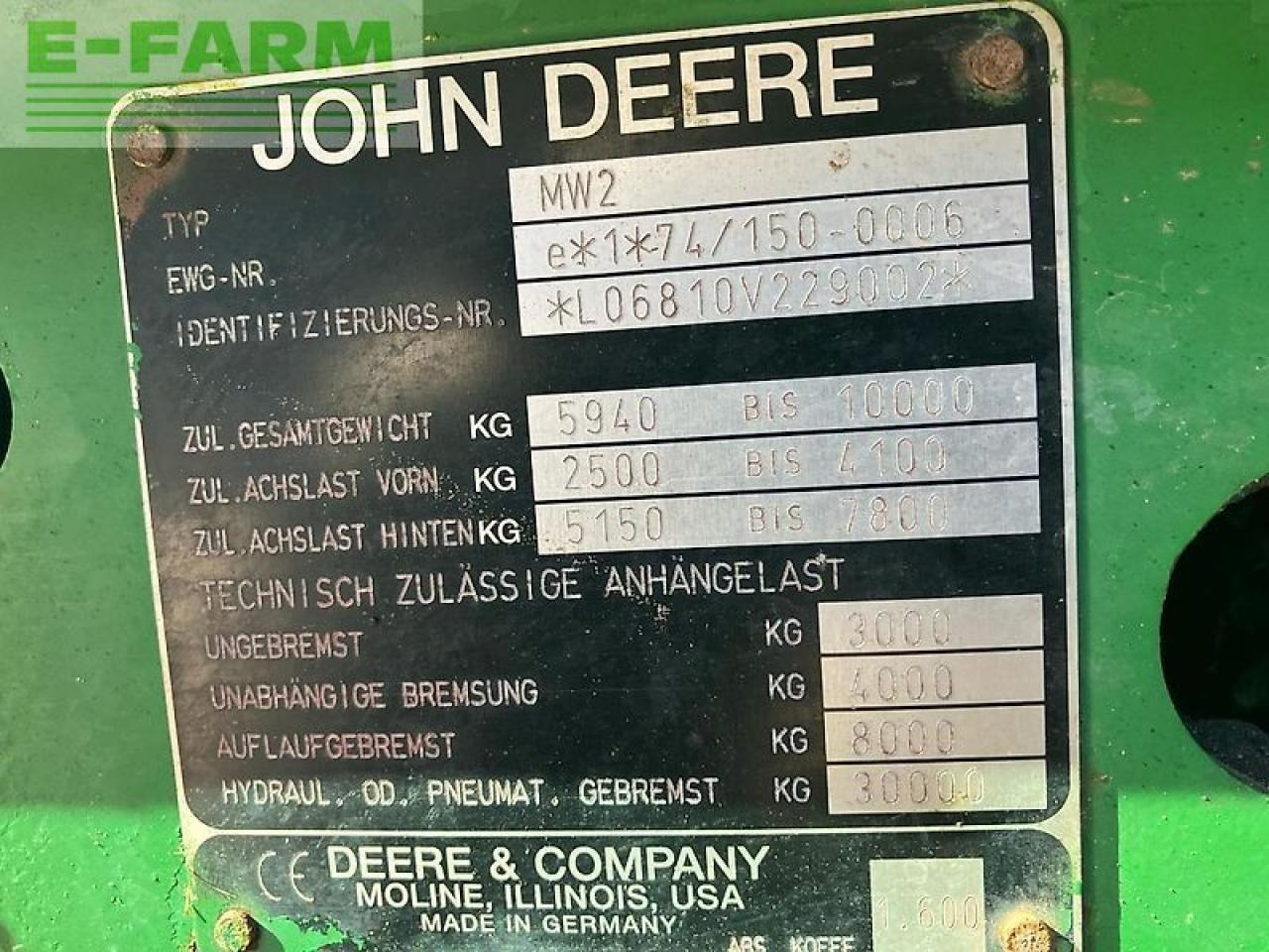 Tractor John Deere 6810: foto 7