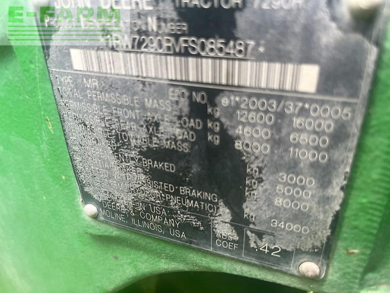 John Deere 7290r - Tractor: foto 1 John Deere 7290r - Tractor: foto 1