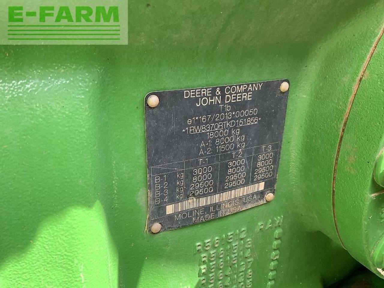Tractor John Deere 8370r ultimate edition tractor (st23424): foto 17