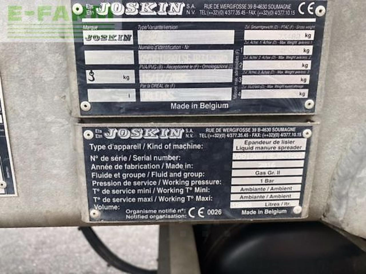 Maquinaria para fertilización Joskin komfort 2: foto 8