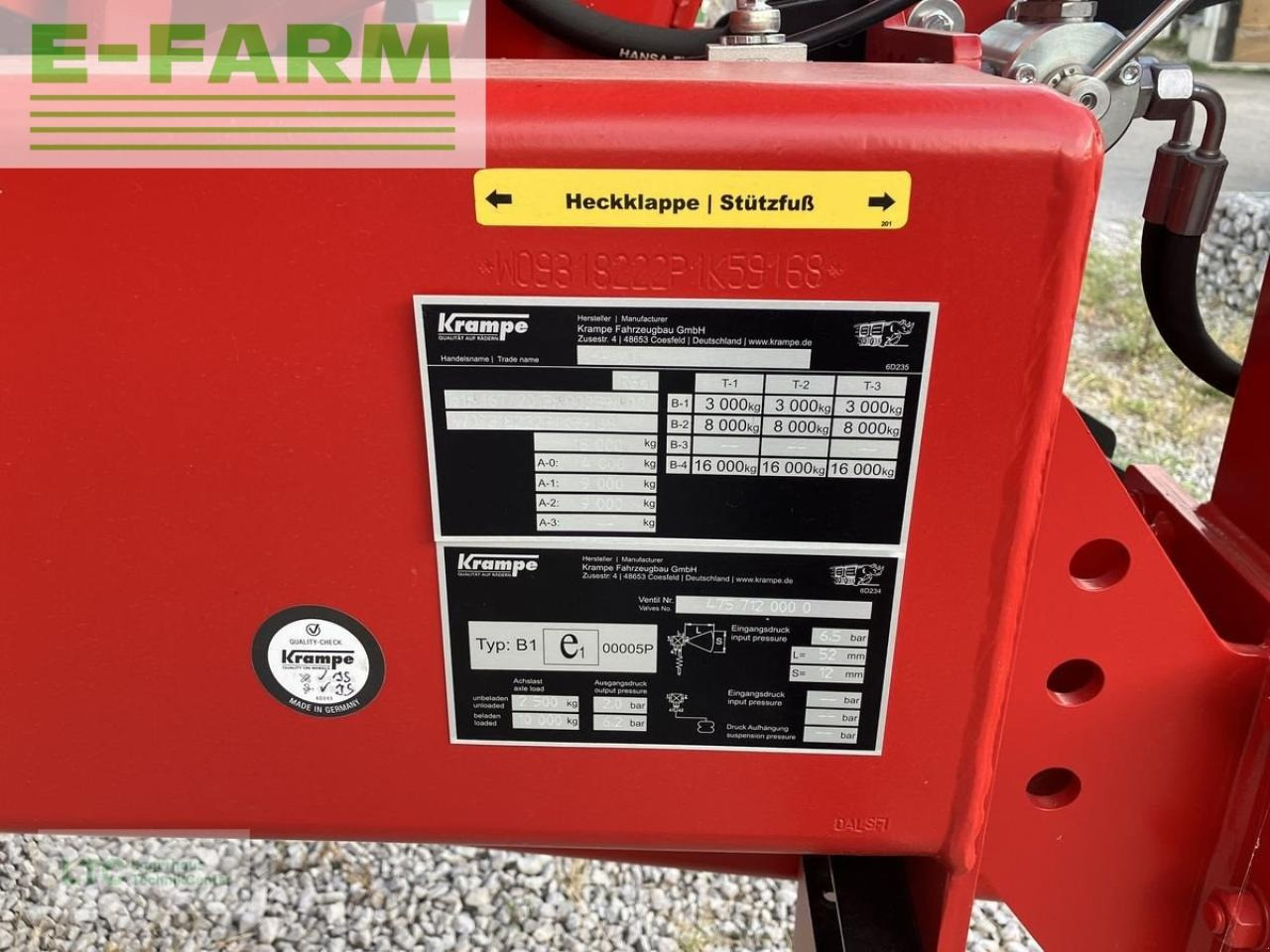 Krampe hp 20 - Remolque volquete agrícola: foto 4 Krampe hp 20 - Remolque volquete agrícola: foto 4