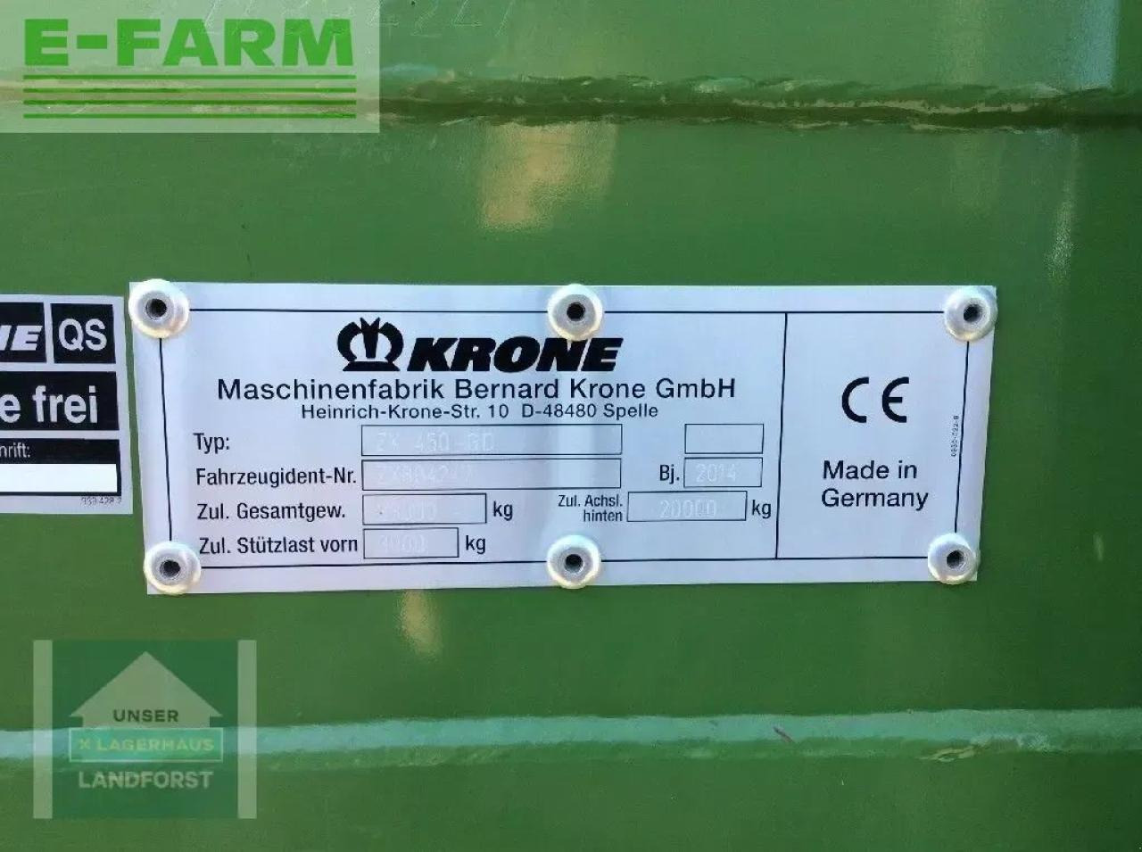 Remolque autocargador Krone zx 450 gd: foto 23