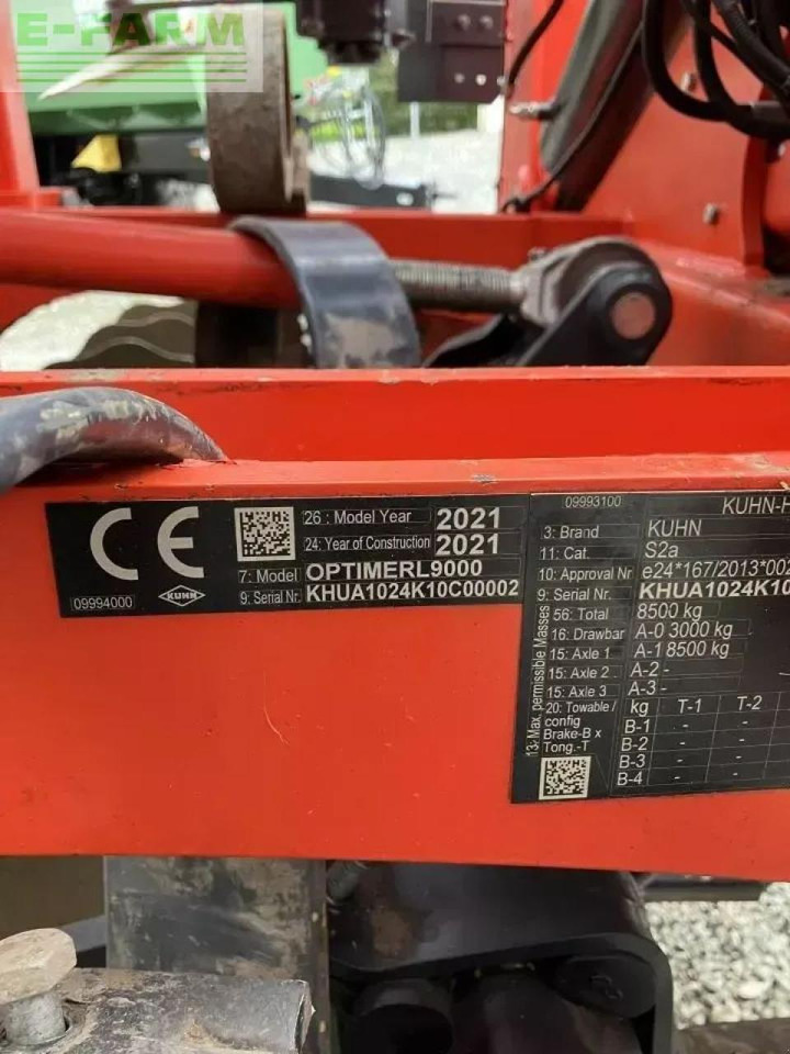 Equipo para trabajo del suelo Kuhn optimer l9000: foto 9