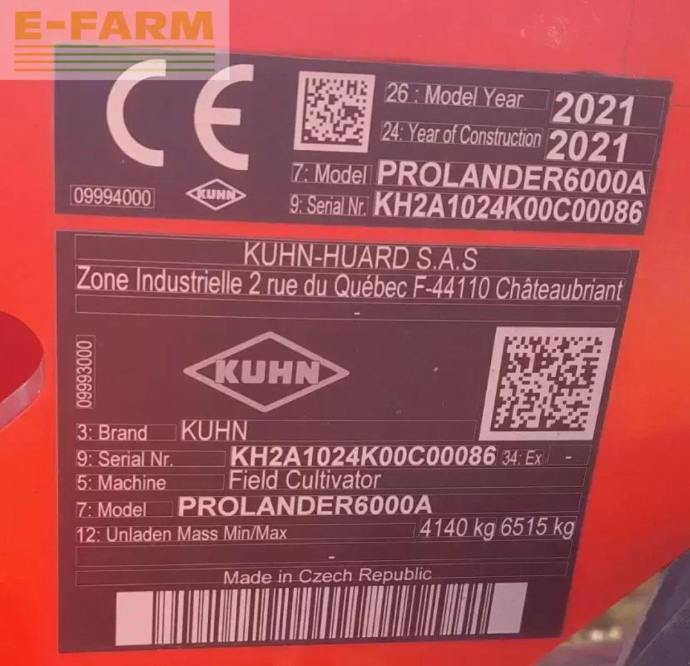 Cultivador Kuhn prolander 600: foto 18
