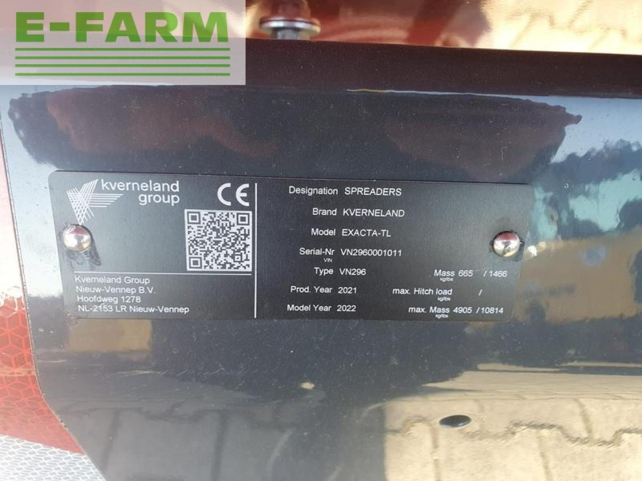 Esparcidor de fertilizantes Kverneland exacta tl: foto 7
