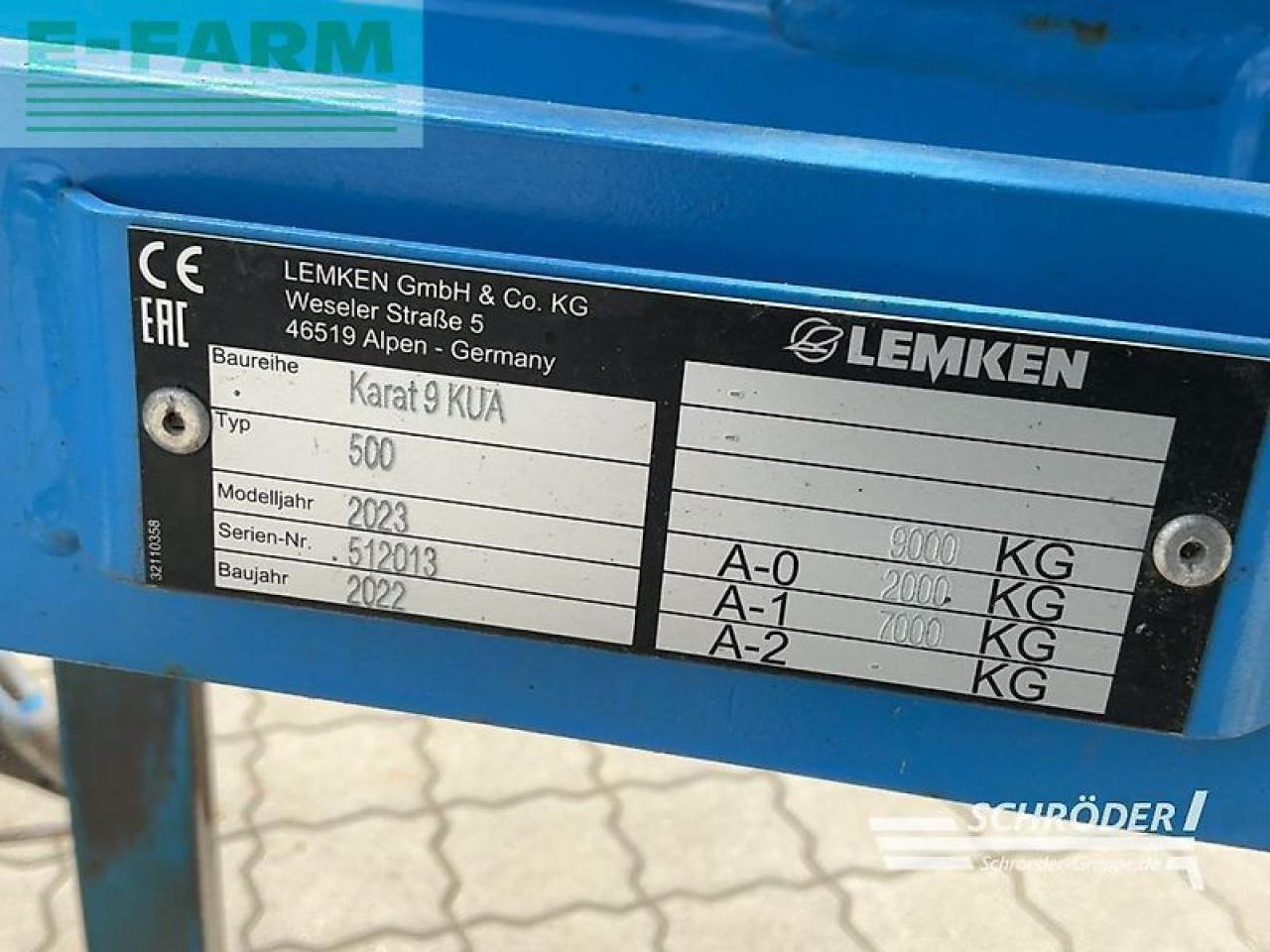 Cultivador Lemken karat 9/500 kua + satz gänsefußschare: foto 10