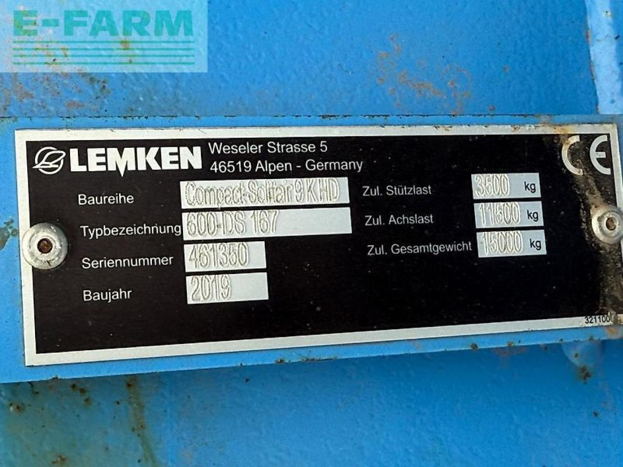 Lemken solitair 9/600 k hd - Sembradora: foto 4 Lemken solitair 9/600 k hd - Sembradora: foto 4