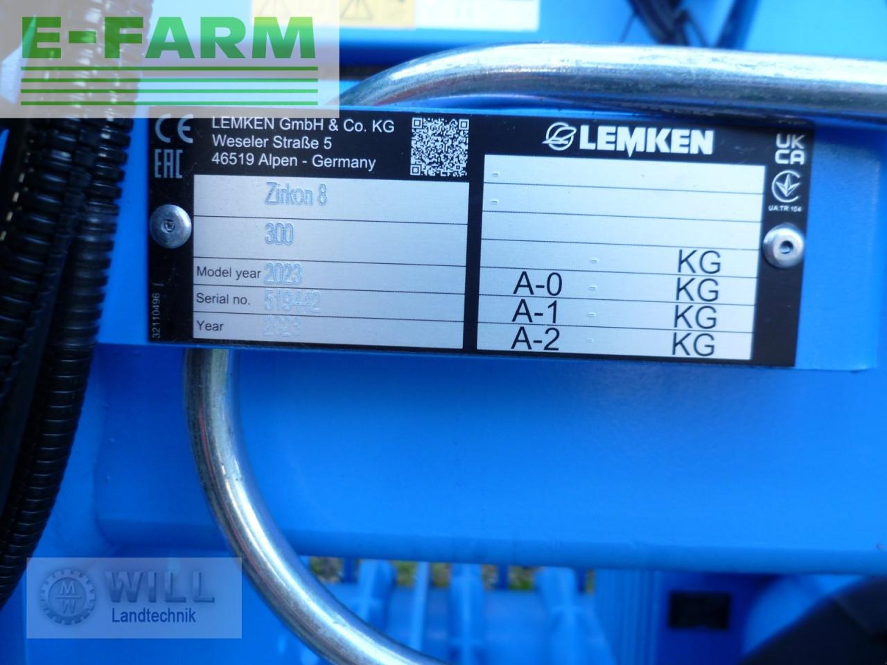 Lemken zirkon 8/300 + saphir 7/300 - Combinado de siembra: foto 5 Lemken zirkon 8/300 + saphir 7/300 - Combinado de siembra: foto 5