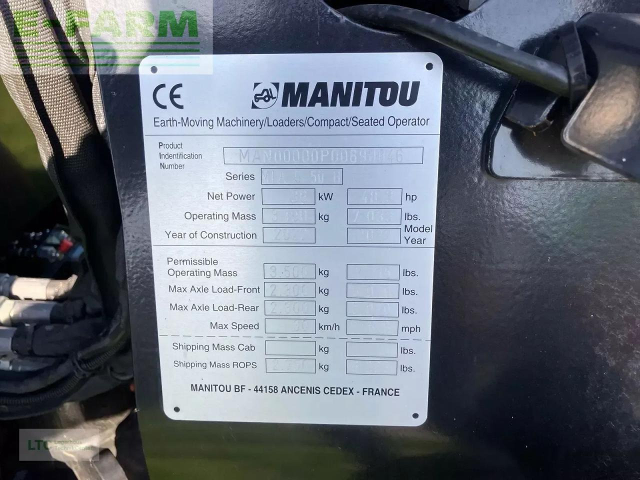 Cargadora de ruedas Manitou mla5-50: foto 12