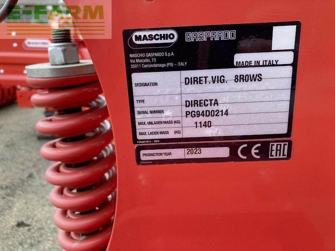 Sembradora Maschio diretta-v 8r: foto 10 Sembradora Maschio diretta-v 8r: foto 10