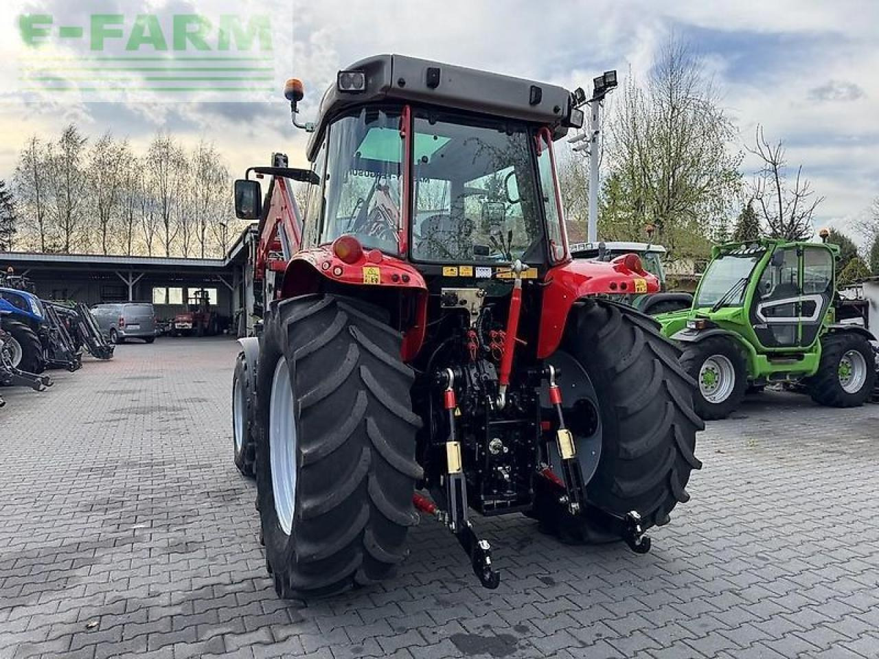 Tractor Massey Ferguson 5455 + faucheux prestige 120: foto 7