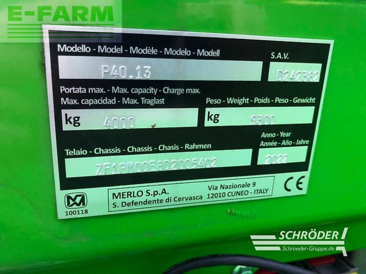 Merlo p 40.13 - Manipulador telescópico: foto 5 Merlo p 40.13 - Manipulador telescópico: foto 5