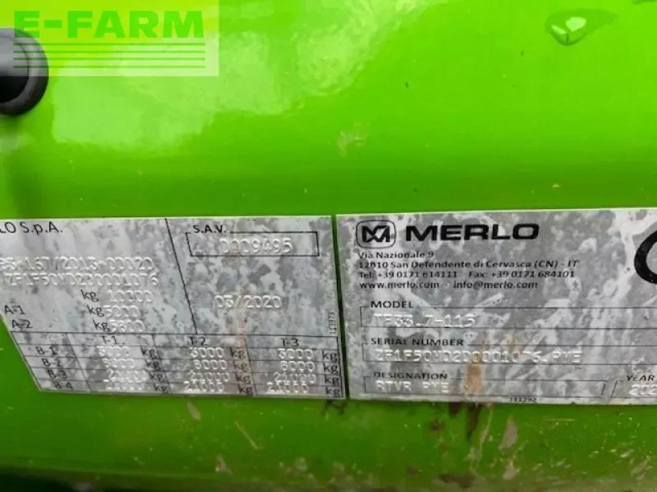 Merlo tf33.7-115 - Manipulador telescópico: foto 4 Merlo tf33.7-115 - Manipulador telescópico: foto 4