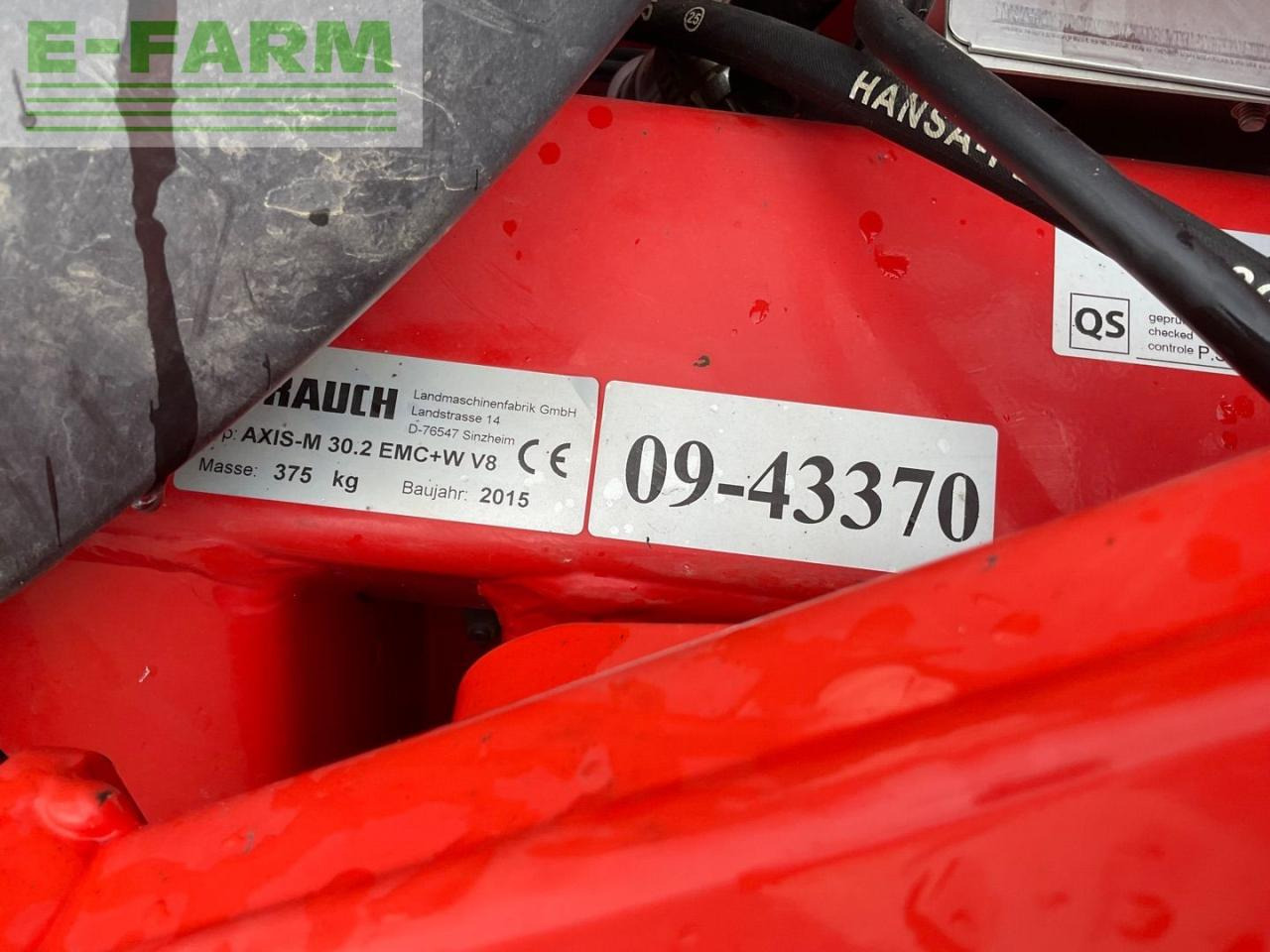 Esparcidor de fertilizantes Rauch Axis 30.2 M EMC + W ISOBUS: foto 9