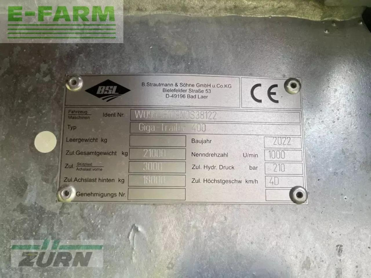 Remolque volquete agrícola Strautmann giga-trailer 400: foto 16