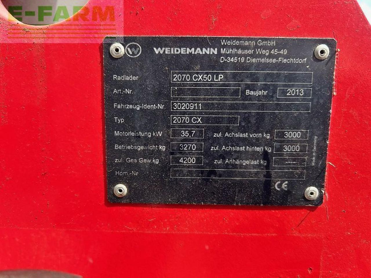 Weidemann 2070-bj. 2013 - Miniexcavadora: foto 5 Weidemann 2070-bj. 2013 - Miniexcavadora: foto 5