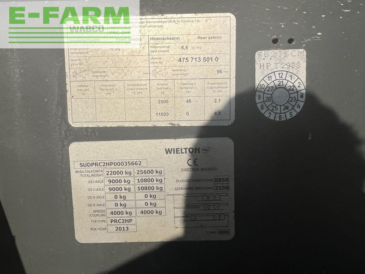 Remolque volquete agrícola Wielton prc2hp: foto 7