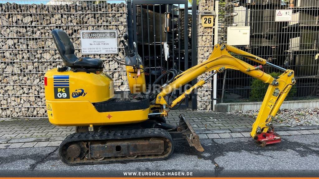 Miniexcavadora Komatsu Minibagger PC09, Schnellwechsler MS01, Knickmatick: foto 11