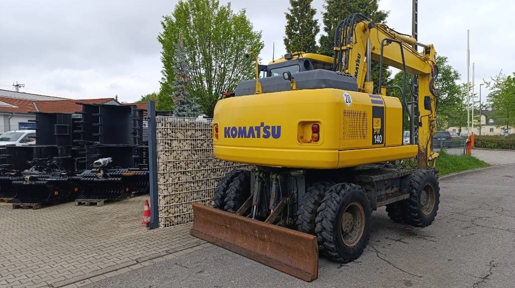 Excavadora de ruedas Komatsu PW 140 Mobilbagger Powertilt Schnellwechsler MS 10: foto 30