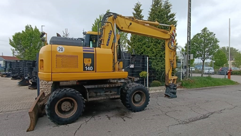 Excavadora de ruedas Komatsu PW 140 Mobilbagger Powertilt Schnellwechsler MS 10: foto 8