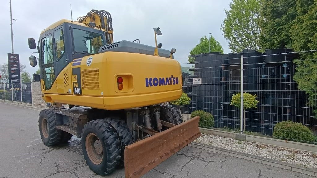 Excavadora de ruedas Komatsu PW 140 Mobilbagger Powertilt Schnellwechsler MS 10: foto 21