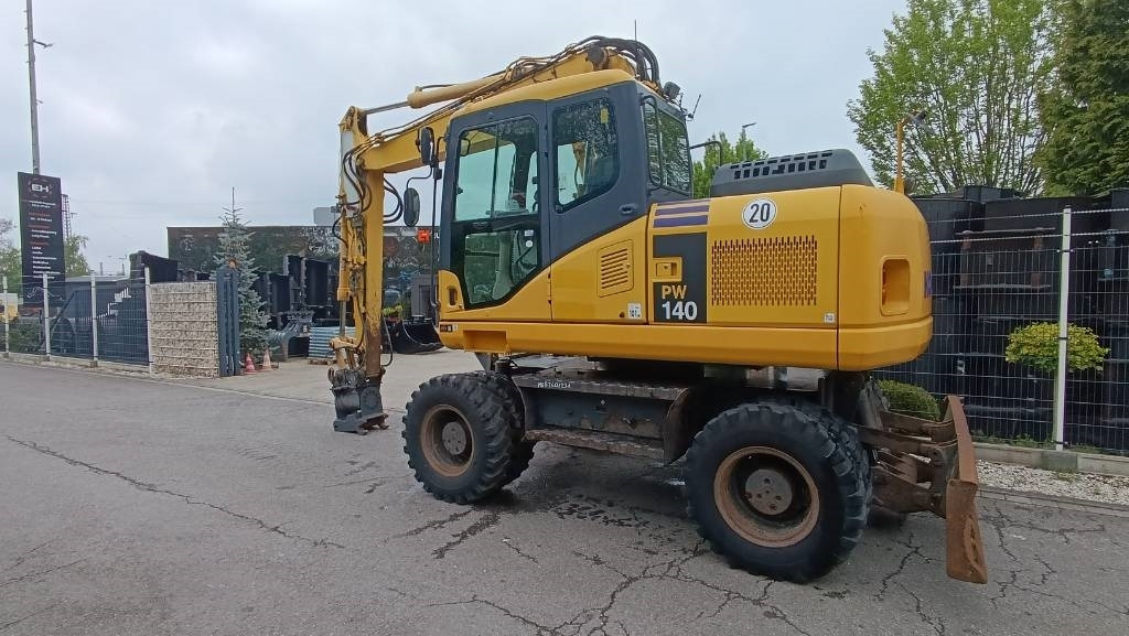 Excavadora de ruedas Komatsu PW 140 Mobilbagger Powertilt Schnellwechsler MS 10: foto 19