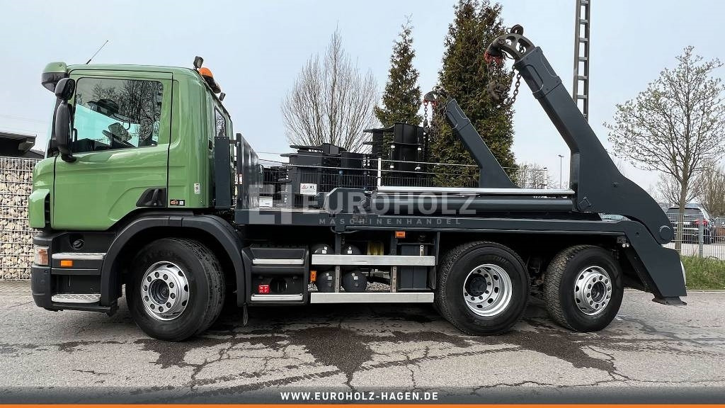 Camión portacontenedor de cadenas Scania P 360 Absetzkipper 6x2 Liftachse, gelenkte Achse: foto 9