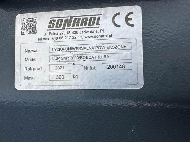 Sonarol Schwergutschaufel 200 cm mit Bobcat Teleskoplader Aufnahme - Implemento: foto 4 Sonarol Schwergutschaufel 200 cm mit Bobcat Teleskoplader Aufnahme - Implemento: foto 4
