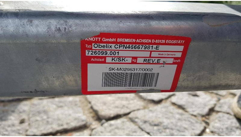 KNOTT 1-Achs Anhänger Chassis - Remolque: foto 2 KNOTT 1-Achs Anhänger Chassis - Remolque: foto 2