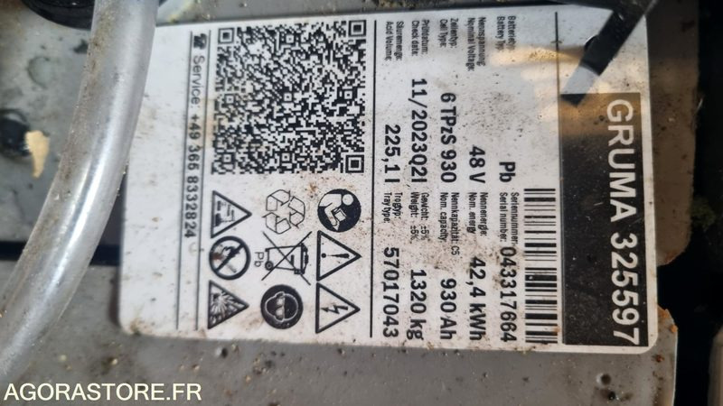 Carretilla elevadora eléctrica CHARIOT MULTIDIRECTIONNEL HUBTEX MQ-40 21-25 EL - 2011: foto 7