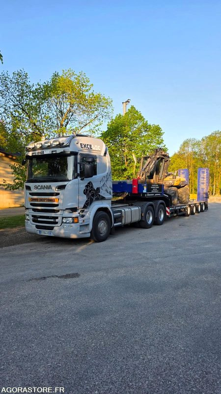 CAMION TRACTEUR 6X4 SCANIA R730 V8 2014 440 000 KM PTRA 150T + PORTE ENGINS FAYM - Cabeza tractora: foto 1 CAMION TRACTEUR 6X4 SCANIA R730 V8 2014 440 000 KM PTRA 150T + PORTE ENGINS FAYM - Cabeza tractora: foto 1
