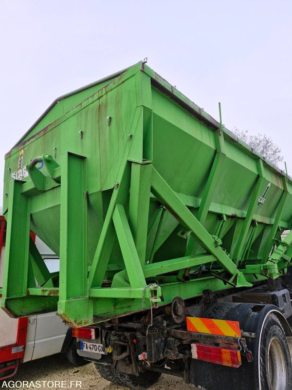 Benne à pieds ampliroll Inox 4 compartiments bon état - Camión: foto 1 Benne à pieds ampliroll Inox 4 compartiments bon état - Camión: foto 1